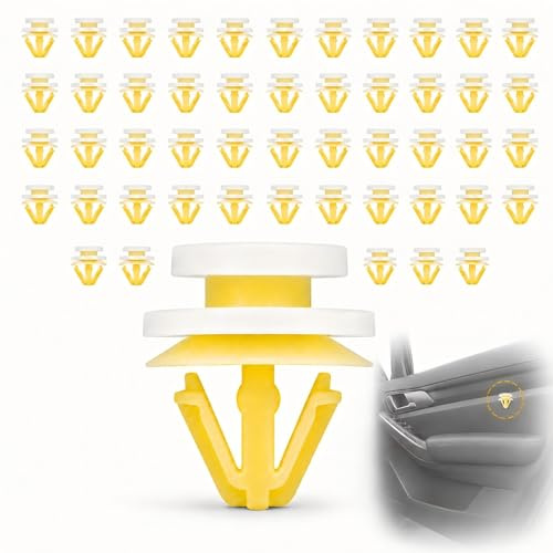 50 Pièces Clips Garniture de Porte compatibles réf. 7703077250, Agrafes de Panneau Intérieur Auto, Clips Habillage Porte pour Clio Megane Scenic Laguna Kangoo Master Twingo Rechange