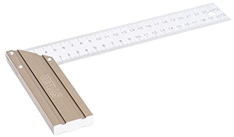 STIER Anschlagwinkel, Schreinerwinkel, Aluminium, 90° / 45°, 250 mm