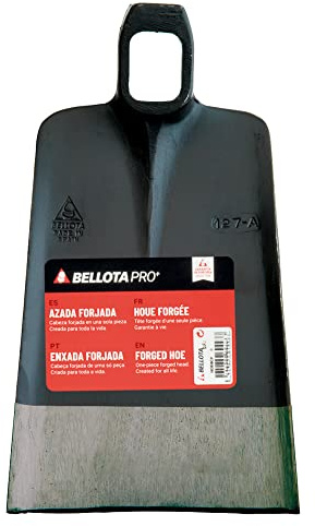Bellota HOE127A - Azada forjada para Agricultura y jardinería, Modelo Cataluña con Ojo Cuadrado y Sistema antigiro.