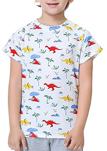 MEETYOO Jungen Up9stk Rash-Guard-Shirt, weiß, L