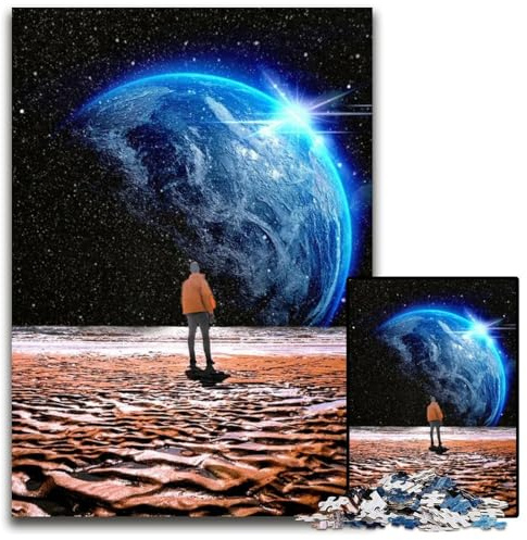1000 Piece Jigsaw Beautiful Planet Earth Puzzles for Adults Challenging Brain Teaser Family Activity Home Decor 1000 PCS(75x50cm)