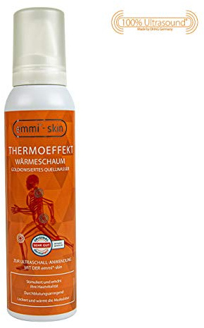 emmi-skin Effet thermique 150 ml - Thérapie par la chaleur contre les douleurs musculaires et articulaires pour appareils à ultrasons - Soulage et réchauffe les muscles