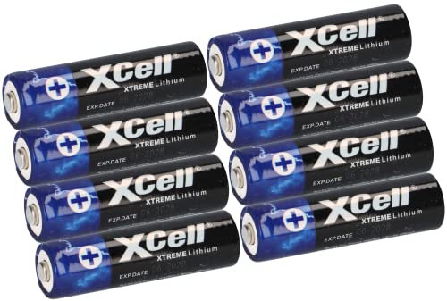 8X Xtreme Lithium Batterie AA Mignon FR6 L91 XCell hohe Kapazität | extrem leicht | ca. 700% mehr Power