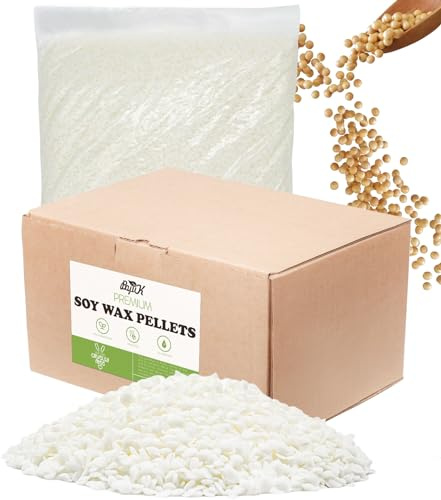 Soy Wax, BOYUJK Premium Natural Candle Wax, 100% Soy Wax for Candle Making from Organic Farm, No additives, Harmless and Pure (3KG)