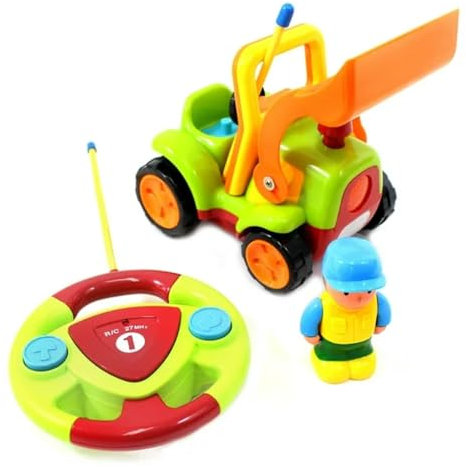 Brigamo 【𝙋𝙧𝙞𝙢𝙚 𝘿𝙚𝙖𝙡】Mein erster Traktor Ferngesteuertes Auto RC Traktor Spielzeug mit Sound und herausnehmbare Figur