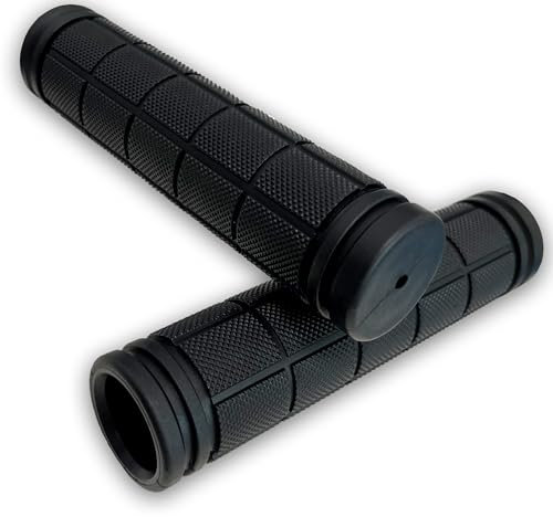 VIAUMBR Fahrradgriffe Fahrrad Griffe Lenker Griffe Ergonomisch aus Weichem Gummi rutschfest Rennrad Scooter MTB BMX Mountainbike Trekking Rad eBike 120mm Schwarz