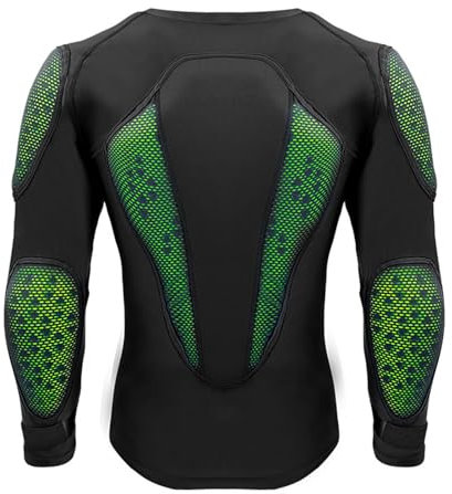 Chemise de Moto, Veste D'armure de Moto en Maille Blindée pour Hommes et Femmes, évacuant la Transpiration et Respirante, Coussinets de Chemise, équipement de Protection du Dos (L)