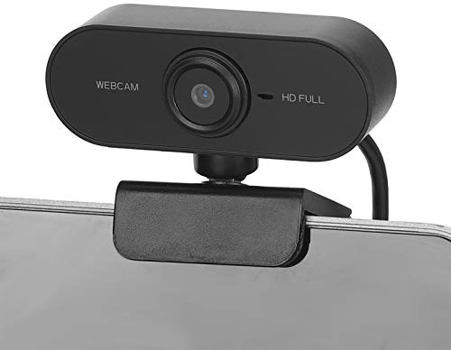 USB HD -webbkamera med Mikrofon, 2K Auto Focusing Mini Webcam, 360 ° Vidvinkel + 45 ° Rotation Web Cam för PC, Dator, Konferens och Videosamtal