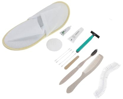 SAFIGLE Kit de Cuidado de Viaje Desechable para Hotel y Salón, Fácil de Usar, Seguro Guardar, Artículos de Higiene Personal Color Aleatorio