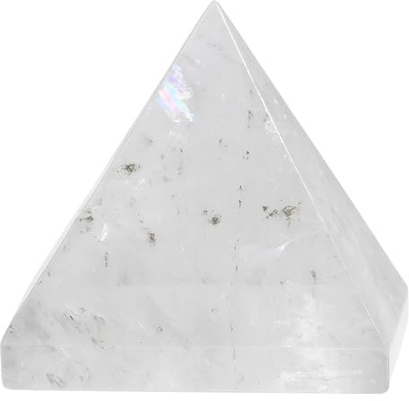 Pyramide de Cristal de Quartz Clair 2,5 cm - Cadeaux en cristal de qualité supérieure pour les passionnés de cristaux de guérison - équilibrage énergétique et décoration spirituelle - Cadeaux de Noël