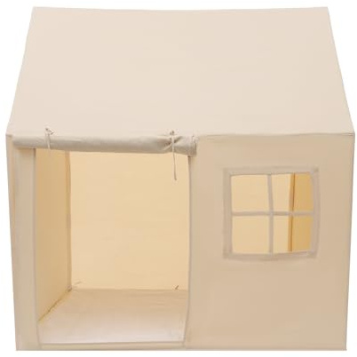 Tienda de campaña infantil para interiores, con marco de PVC y alfombrilla suave, 125 x 90 x 125 cm, para interior y exterior, regalo de cumpleaños