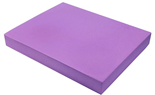 Estera de equilibrio para yoga y fitness, TPE Cojín de equilibrio para yoga, cojín suave, estera de rebote de alta elasticidad, almohadilla de espuma de entrenamiento, almohadilla (Dark Rattan Purple)