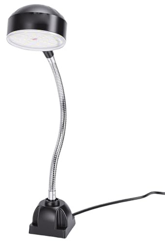 PUSOKEI LED-Maskinlampa, 15W Fyrkantig Arbetslampa med Flexibel Svanhals,