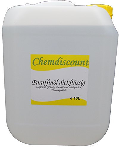Chemdiscount 10Liter Paraffinöl dickflüssig, entspricht Ph.Eur, medizinisch, Paraffinum Subliquidum, Pharmaqualität