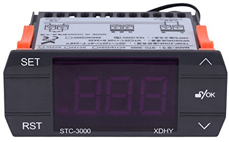 Walfront -3000 110V-220V Touch Digital Temperaturregler Thermostat mit Sensor(110-220V/30A)