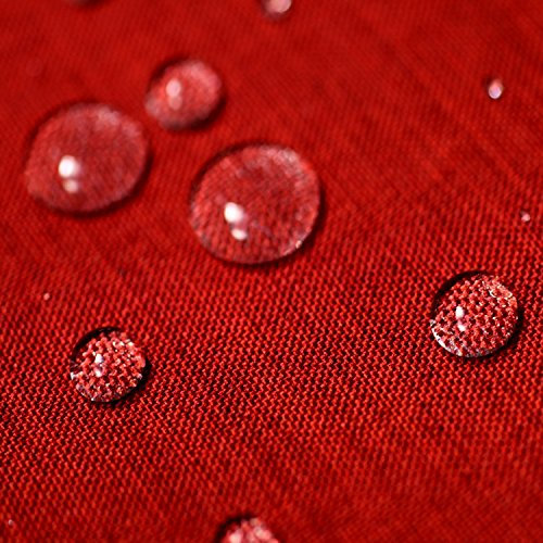 amp-artshop Gartentischdecke Lotus Effekt Eckig 90x90 cm Rot - Farbe, Form & Größe wählbar mit Fleckschutz - (LE_E90x90Rot)