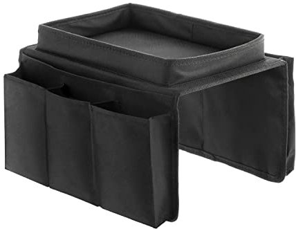 InnovaGoods - Sofa-Tablett mit Organizer, Polyester, 6 Fächer für Fernbedienungen, Flexibel und Robust, Modernes Design, Multicolor, 54 x 31 x 4 cm
