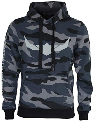 ROCK-IT Apparel I Felpa con Cappuccio da Uomo I qualità Premium I Giacca con Cappuccio I Maglione I Felpa con Cappuccio Mimetica I Hoodie Stile Urbano [Taglie S-5XL] Grigio/Blu Camo M