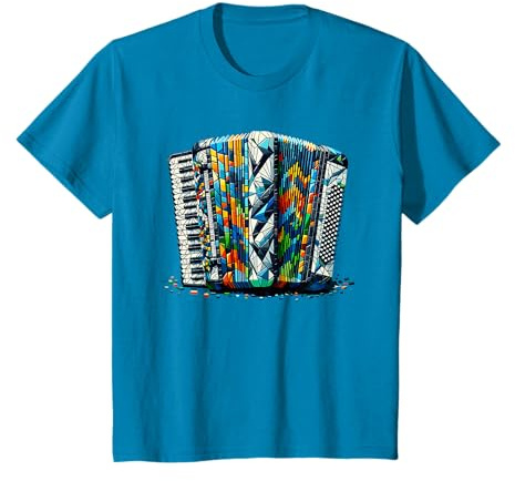 Accordéoniste D'instrument D'accordéon D'art De Polygone T-Shirt