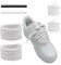 UamGlsob Cordones de Zapato de Gordos para Air Force 1, 10mm Cuerda Gruesa Redondos de Algodón Grueso para Zapatillas de Deporte, Rope Shoe Laces (White, 54''/140cm)