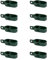 casa pura Lot de 10 tendeurs de fil, vert, 100 mm, pour clôture en treillis, fil de tension, tendeur de clôture, clôture sauvage, clôture forestière, tendeur pour jardin en acier