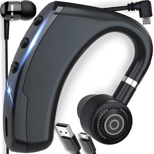 Retoo Écouteurs intra-auriculaires sans fil Bluetooth 4.1 pour téléphone portable avec microphone, mains libres, compatibles avec OS, Android, ultra légers