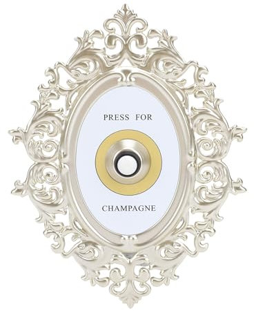 Yosoo Health Gear Press for Champagne Bell, Press for Champagne Button Metal Decorative French Style Retro Vintage Button for Home Hotel
