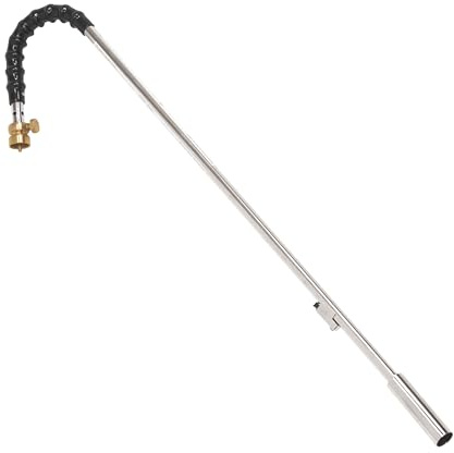 Flame King YSNPQ810CGA Propane Torch Weed Burner with Integrated Lighter, Silver