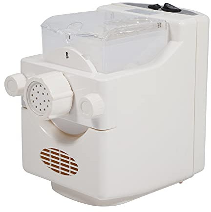 Machine à pâtes électrique Kaibrite de 180 W - 9 moules - Blanc - Automatique - Plastique - Capacité de 500 g - Grande surface ronde + Petite surface ronde