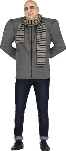 FIESTAS GUIRCA Disfraz de Vilano - Chaqueta con Hombreras y Bufanda para Hombre Adulto Talla M 48-50