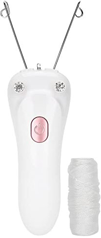 Rimozione dei del viso donna, depilazione elettrica con filo per donne epilatore viso threading strumento di rimozione dei capelli per labbra facciali mascelle del mento, corpo
