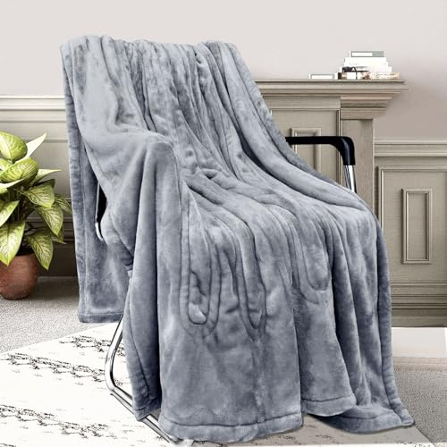 AdrreyuFny Manta Electrica Grande 180 * 150CM, Manta Termica Electrica Franela Suave con Pantalla LCD, 5 Temporizador de Apagado Automático y 6 Niveles de Calor, Lavable