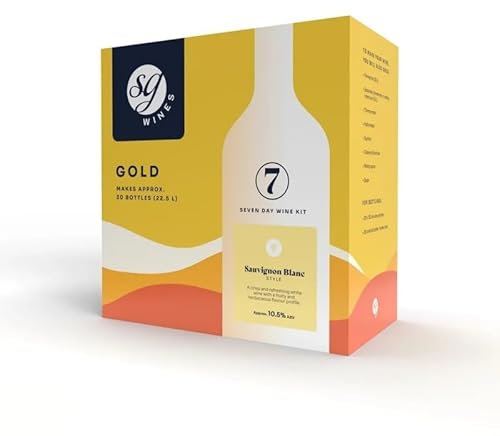 DIAH DO IT AT HOME SG - Solomon Grundy - Sauvignon Blanc 30 Bottles Wine Making Kit and Airlock Home Brew Set