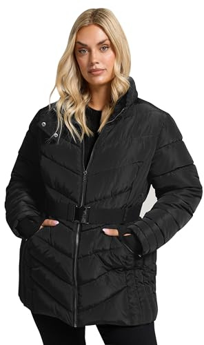 Yours Curve Belted Puffer Coat - Women's - Plus Size Curve