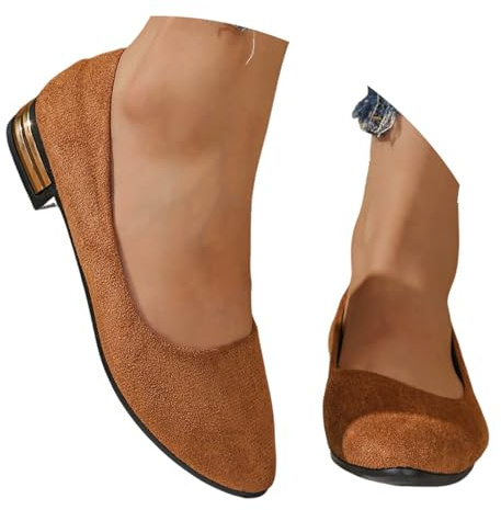 Traditionella skor, dam, höga klackar, pumps, brudskor, stängda, eleganta och bekväma, Dirndl-skor, spännpumps, platå, dansskor, breda fötter, brudskor, bröllopsskor, breda H höga skor, 4 D brun, 40