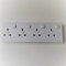Single/Double to Quad Slim Mains Plug Switched Socket Converter 1/2 to 4 Gang