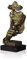 LEPENDOR Abstract and Creative Desk Decorations The Thinker Statue - Handcrafted Silent Men Statues Resin Abstract Sculpture Office Home Decor Figurine Gift (Silence Gold)