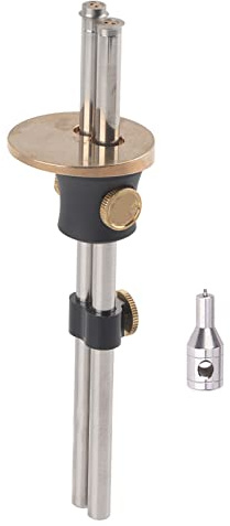 ViaGasaFamido Adjustable Marking Gauge for Woodworking, Double Shaft Carpenter Scriber, High Precision Woodworking Tool with Pure Copper and Aluminum Alloy, Removal Kit Included