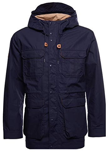 Superdry Parka Mountain pour Homme, Bleu Marine Atlantique, M