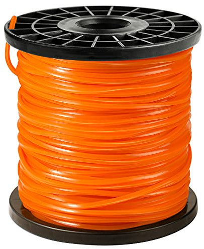CHRORINE Strimmer Wire Cord Line Square 2.4mm x 75m Nylon Trimmer Brush Cutter Line Wire