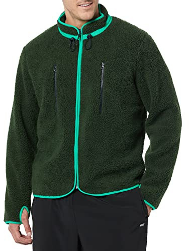 Amazon Essentials AEAM11TFFW22 Giacca, Verde Scuro, XL