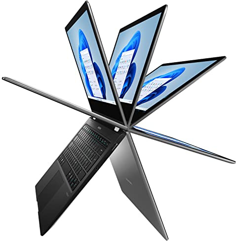 MEDION E3224 33,8 cm (13,3 Zoll Touch) Full HD Convertible Notebook (Intel Celeron N4120, 8GB DDR4 RAM, 256GB SSD, Webcam, Win 11 Home)