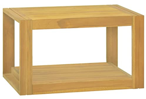 vidaXL Armario de Baño de Pared Unidad Tocador Almacenamiento Mueble Ducha Aparador Estantería Organizador Interior Familia Madera Maciza de Teca