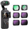 Neewer Magnetic ND CPL UV Filter Set Compatible with DJI OSMO Pocket 3 Creator Combo Accessories, Action Camera 6 Pack UV ND16 ND32 ND64 ND256 Neutral Density & polarising & UV Protective Filters