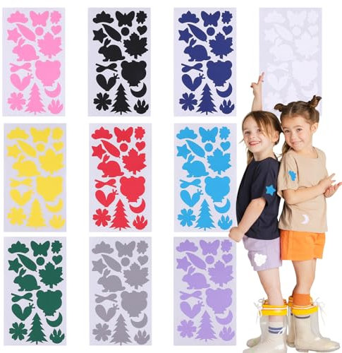 MytaYt 10 Blatt Flicken Selbstklebend Stoff Daunenjacke Flicken Reparaturset Farbe Flicken Daunenjacke Reparaturset Verschiedene Größen und Formen, für Daunenjacke Regenschirm Zeltkleidung Tasche