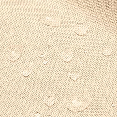 Tela impermeable por metros 1M x 160 cm - Tejido resistente al agua para exterior ideal para cojines cortinas fundas muebles de jardín y proyectos de costura Beige Certificado Oeko-Tex