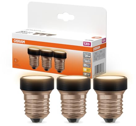 OSRAM LED FLAT Lampe, Vorteilspack mit 3 Leuchtmittel, ultra-kompakte LED Lampe, ersetzt herkömmliche 28W Glühbirnen, 3.5W, warmweiß (2700K), matt, E27, Nicht Dimmbar