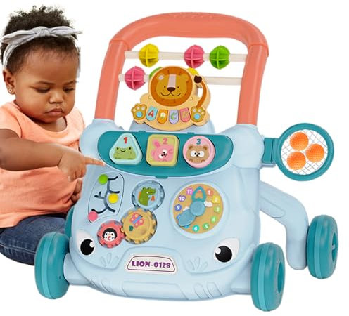 Lauflernhilfe für Babys – Lauflernhilfe für Babys, verstellbarer Babysitz | Multifunktionale Lauflernhilfe mit Sitz, rutschfeste Baby-Lauflernhilfe, verstellbare Kleinkind-Lauflernhilfe