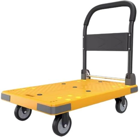 SAGELSHN Carrello con Ruote Portatutto Carrello Pieghevole A Spinta con Piattaforma E Ruote Girevoli, Carrello Pieghevole for Ufficio Carrello Pieghevole