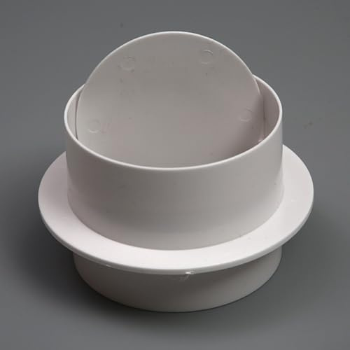 Honseadek Abs Ventilation Pipe Check Valve for Exhaust Fan Duct Control with Nonoxidizing Finish 80mm for 200mm Bulk Options for Home Improvement (110MM)